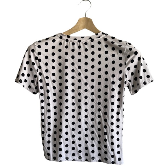 #1 Love J white polka dot sassy T-shirt - Picture 2 of 4
